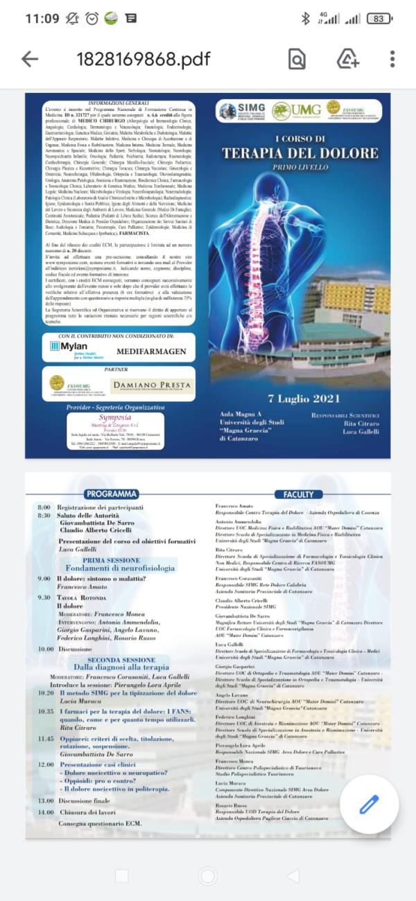 Oggi all'Umg il primo corso di terapia del dolore con esperti e tecnici images Oggi all'Umg il primo corso di terapia del dolore con esperti e tecnici