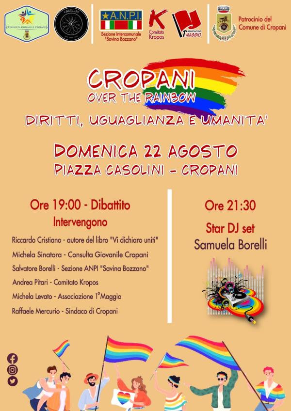 "Cropani Over the Rainbow: diritti, uguaglianza e umanità". L'incontro domenica 22 agosto images "Cropani Over the Rainbow: diritti, uguaglianza e umanità". L'incontro domenica 22 agosto