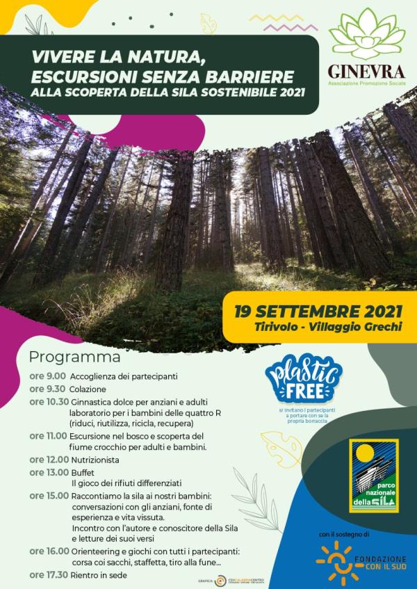 Cropani. Una domenica dedicata all'inclusione e alla natura con l’associazione Ginevra: appuntamento in Sila per il 19 settembre images Cropani. Una domenica dedicata all'inclusione e alla natura con l’associazione Ginevra: appuntamento in Sila per il 19 settembre