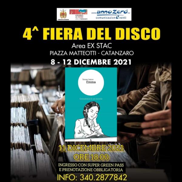 Fiera del Disco, oggi la presentazione del libro di Teresa Cantone all'Ex Stac di Catanzaro images Fiera del Disco, oggi la presentazione del libro di Teresa Cantone all'Ex Stac di Catanzaro
