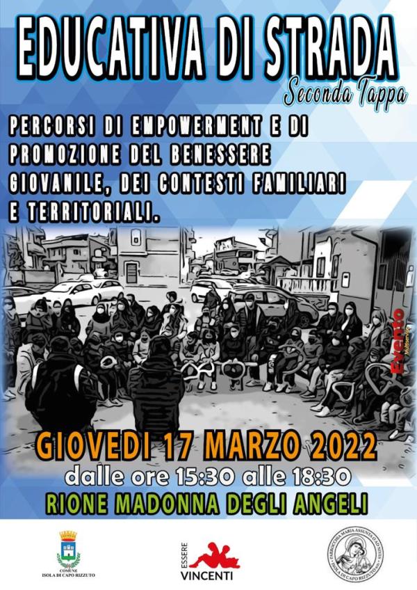 Educativa di Strada ad Isola Capo Rizzuto, domani seconda tappa nel rione Madonna degli Angeli images Educativa di Strada ad Isola Capo Rizzuto, domani seconda tappa nel rione Madonna degli Angeli