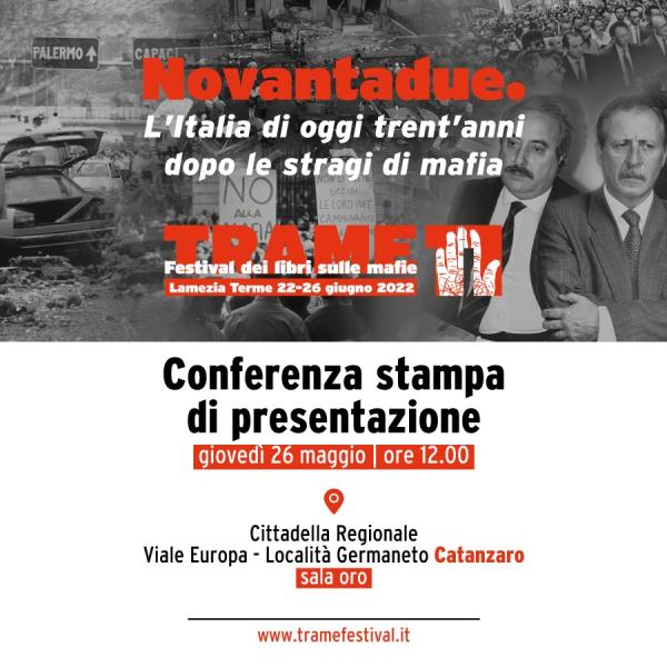 images Lamezia Terme, Trame 11: giovedì la presentazione del programma