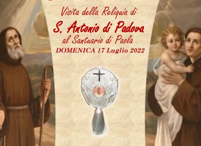 images La reliquia di Sant'Antonio in visita al Santuario di Paola