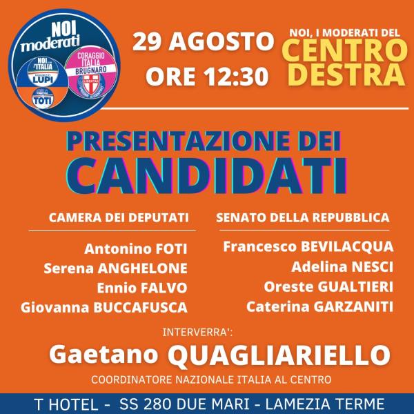 Lamezia, lunedì iniziativa pubblica con Quagliariello, candidati, segretari e dirigenti partiti coalizione images Lamezia, lunedì iniziativa pubblica con Quagliariello, candidati, segretari e dirigenti partiti coalizione