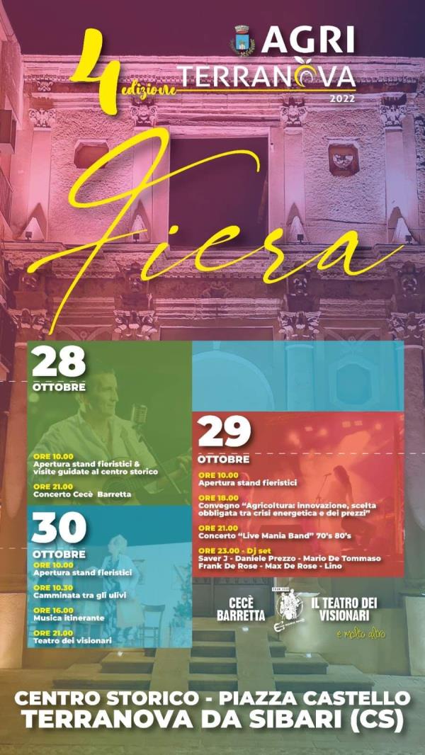 images Terranova da Sibari, il 28, 29 e 30 ottobre al via “Agri Terranova 2022”