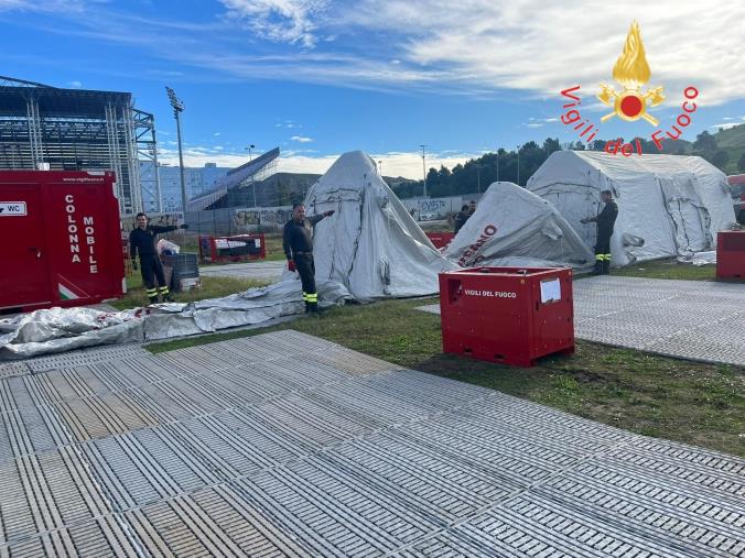 images Vigili del Fuoco, a Cerzeto l'esercitazione della Colonna Mobile Regionale 