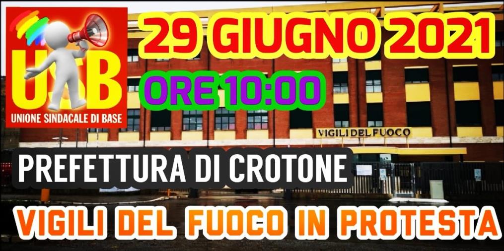 Stabilizzazione precari, l'Usb Vigili del Fuoco Calabria il 29 giugno protesta davanti alla Prefettura di Crotone images Stabilizzazione precari, l'Usb Vigili del Fuoco Calabria il 29 giugno protesta davanti alla Prefettura di Crotone