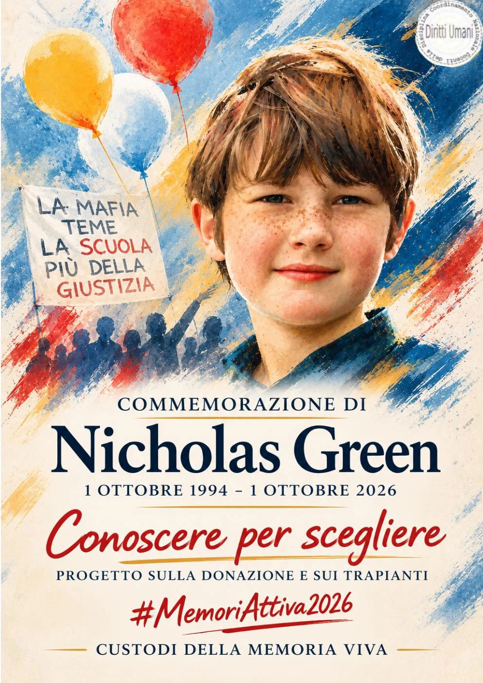 Il Coordinamento Nazionale Docenti della disciplina dei Diritti Umani ricorda Nicholas Green