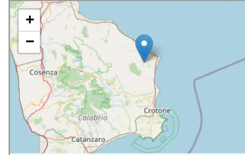 La terra trema nel Crotonese: scosse di magnitudo 3.8 images La terra trema nel Crotonese: scosse di magnitudo 3.8