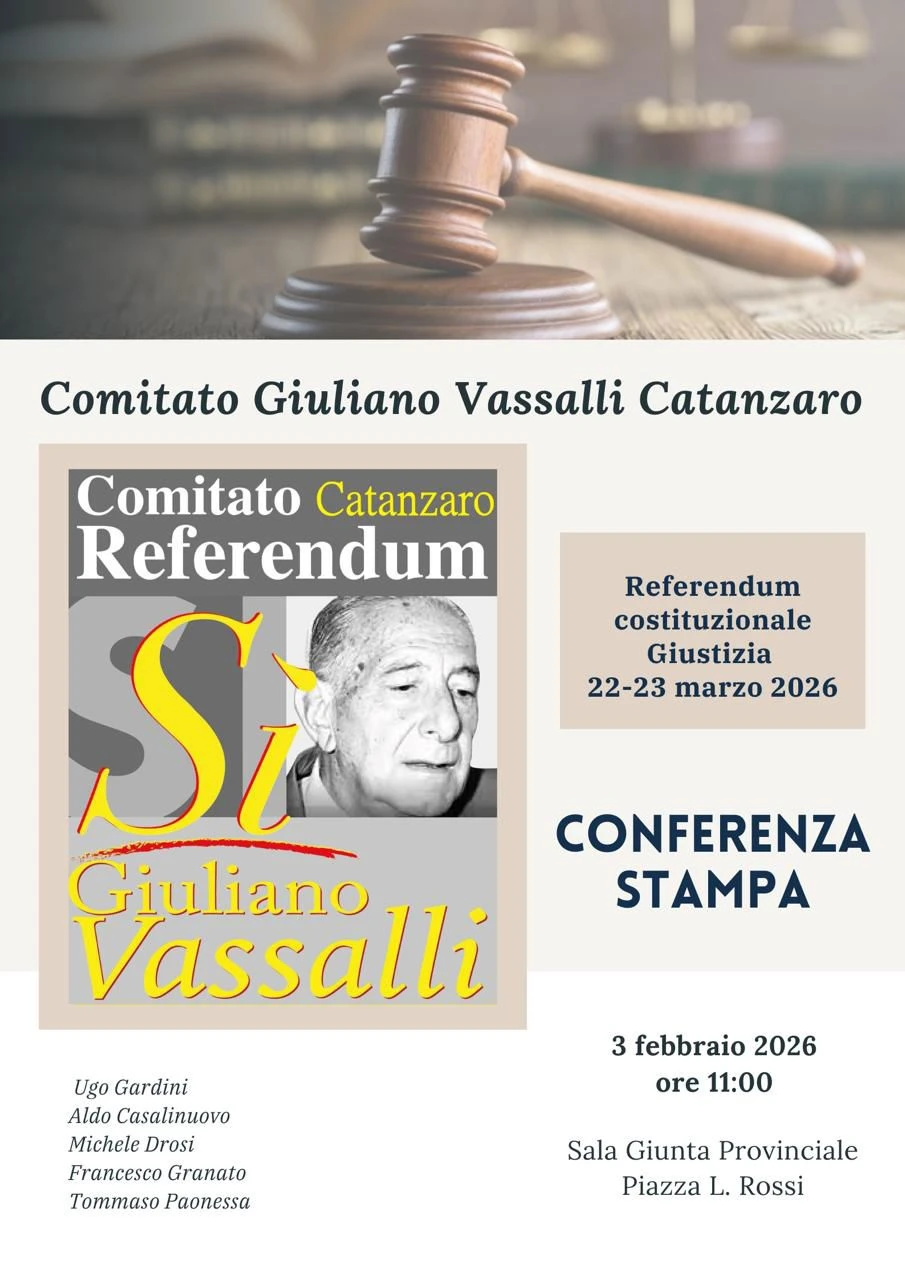 Giustizia, il Comitato Giuliano Vassalli Catanzaro presenta le ragioni del SI al Referendum  