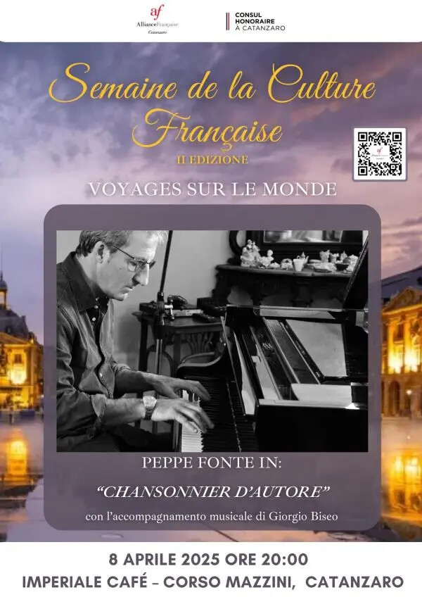 images Catanzaro, al Caffè Imperiale con “Chansonnier d'Autore”: omaggio alla tradizione della canzone con Peppe Fonte