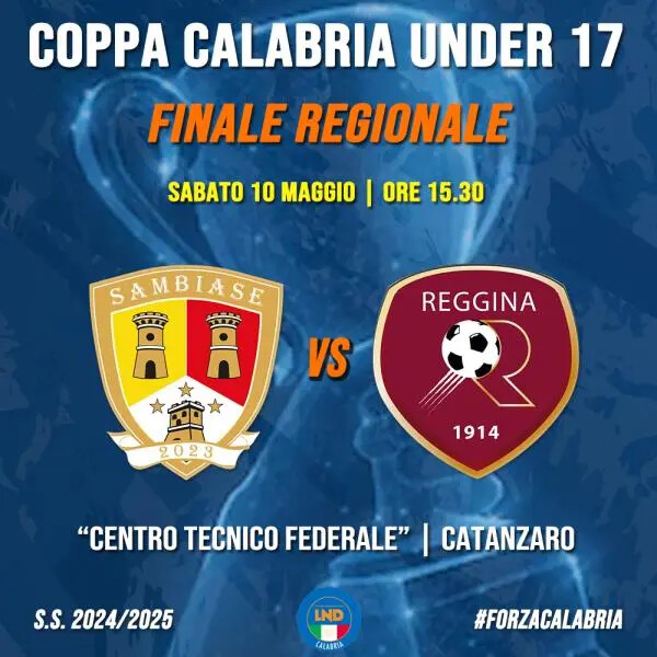 images Calcio Giovanile, al “Federale” di Catanzaro si assegnano Coppa Calabria U17 e titolo regionale U15