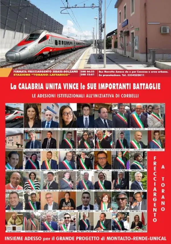 Corbelli (Diritti Civili) sul Frecciarossa Sibari-Bolzano: “Perché non fu possibile dirottarlo a Castiglione“ images Corbelli (Diritti Civili) sul Frecciarossa Sibari-Bolzano: “Perché non fu possibile dirottarlo a Castiglione“
