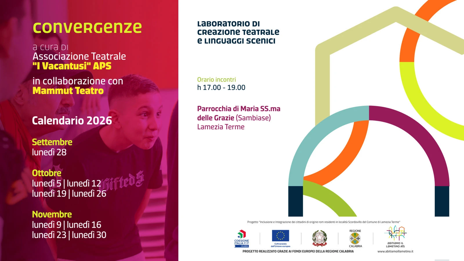 “Intrecci-Abitiamo il lametino”: 9 appuntamenti dedicati alla creazione teatrale e ai linguaggi scenici  