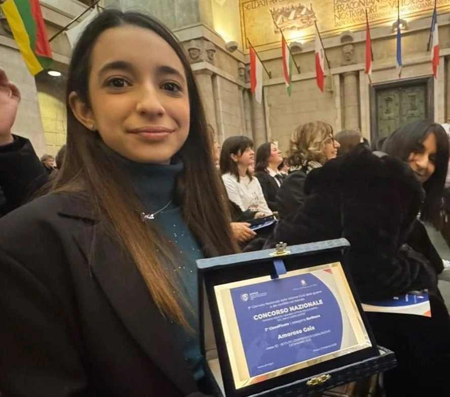 A Roma la premiazione del concorso dell’associazione vittime civili di Guerra: studentessa di Catanzaro sul podio