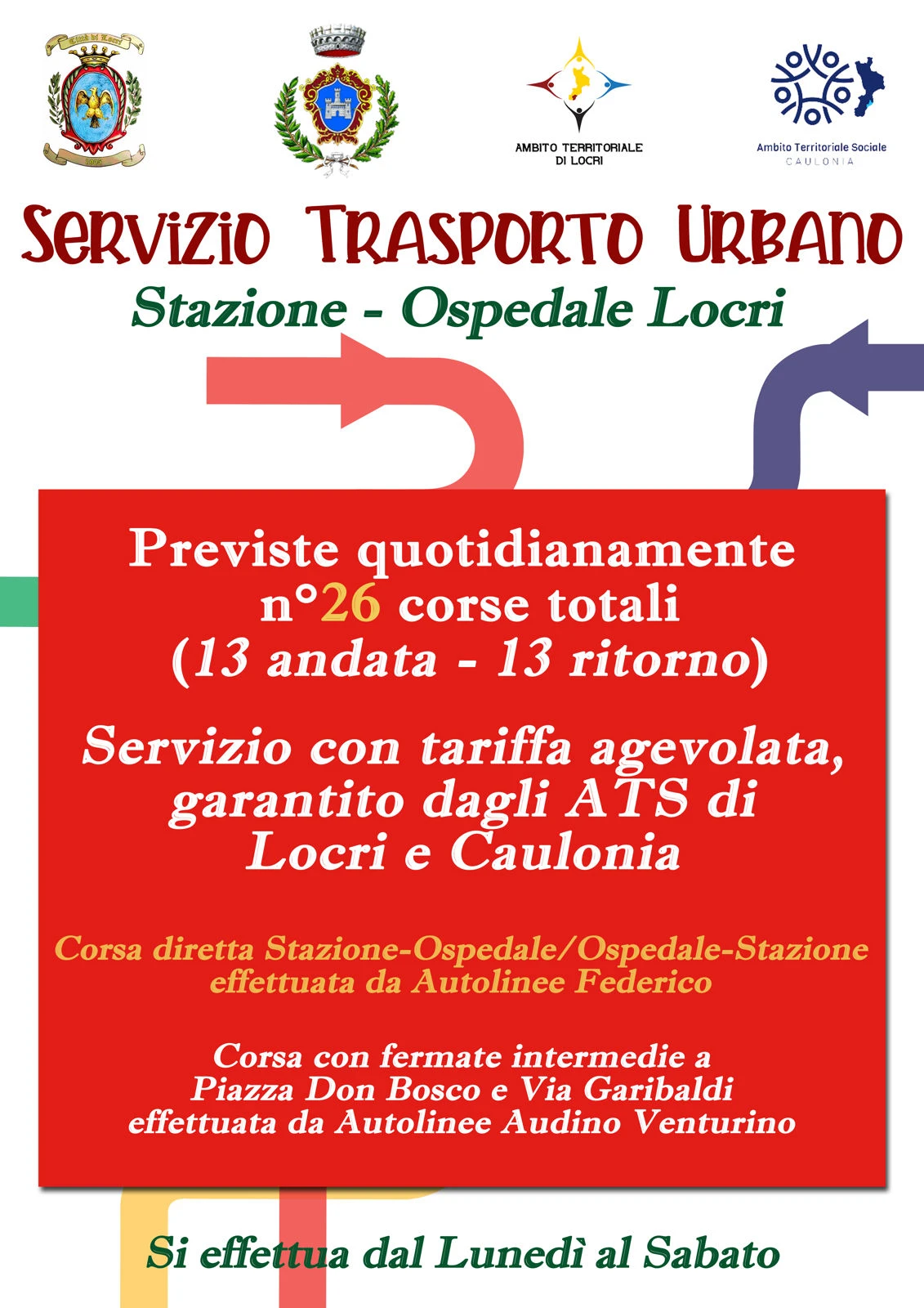 Locri, prende il via il servizio navetta che collegherà la stazione all’ospedale
