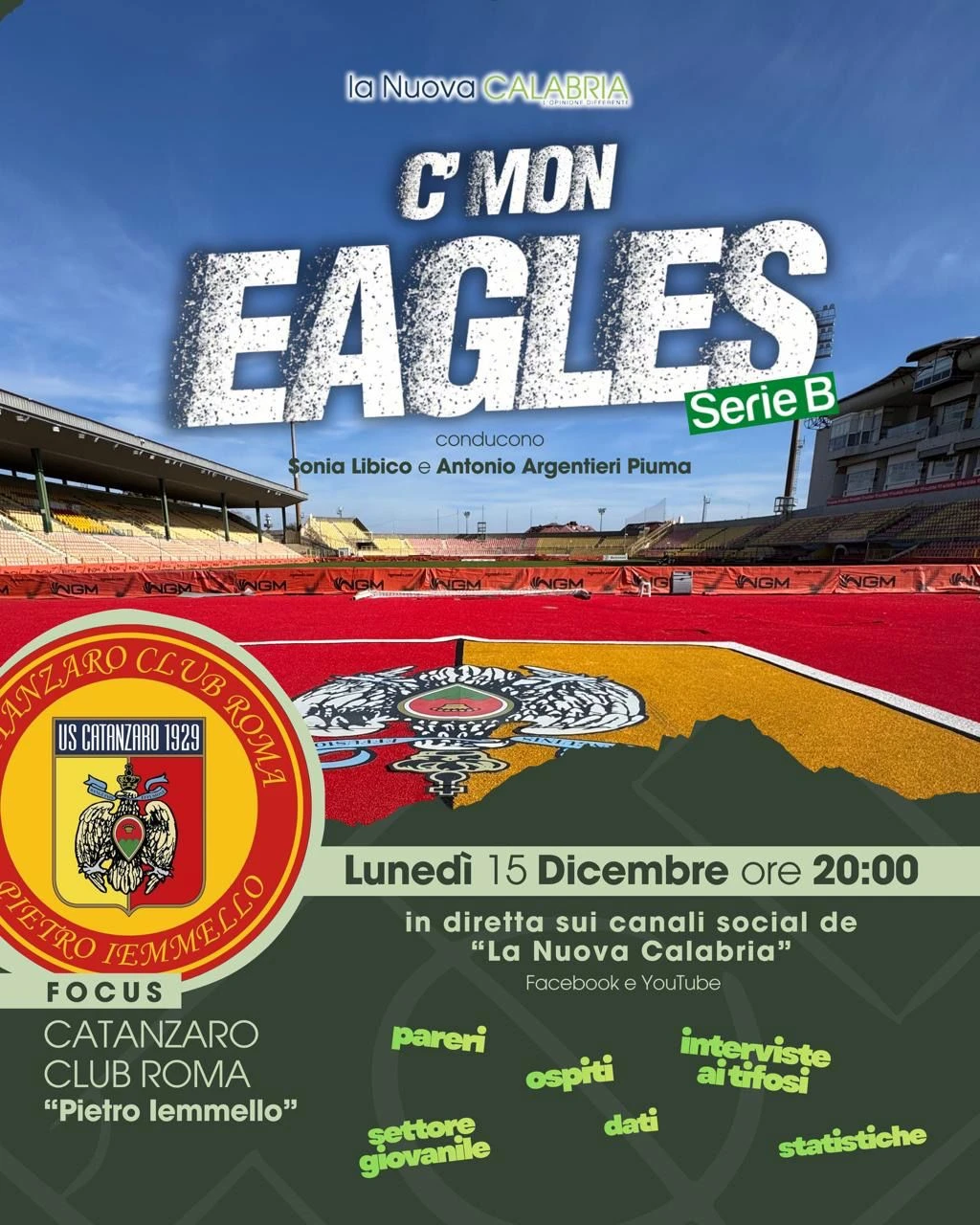 Ospiti in studio Ivan Colacino e Raffaele Battaglia (Club Cani Sciolti)