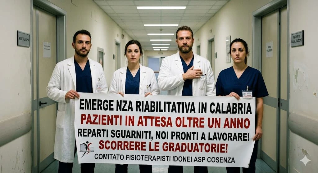 Liste d'attesa, Comitato Fisioterapisti Idonei ASP Cosenza: "Proclami fuorvianti nascondono una vera emergenza riabilitativa"