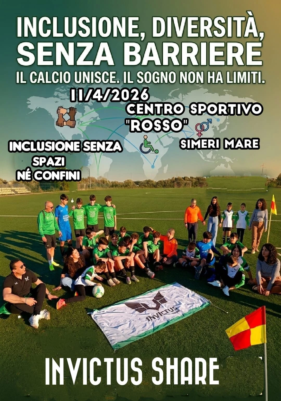 Giornata d’inclusione nel campo sportivo di Simeri Mare