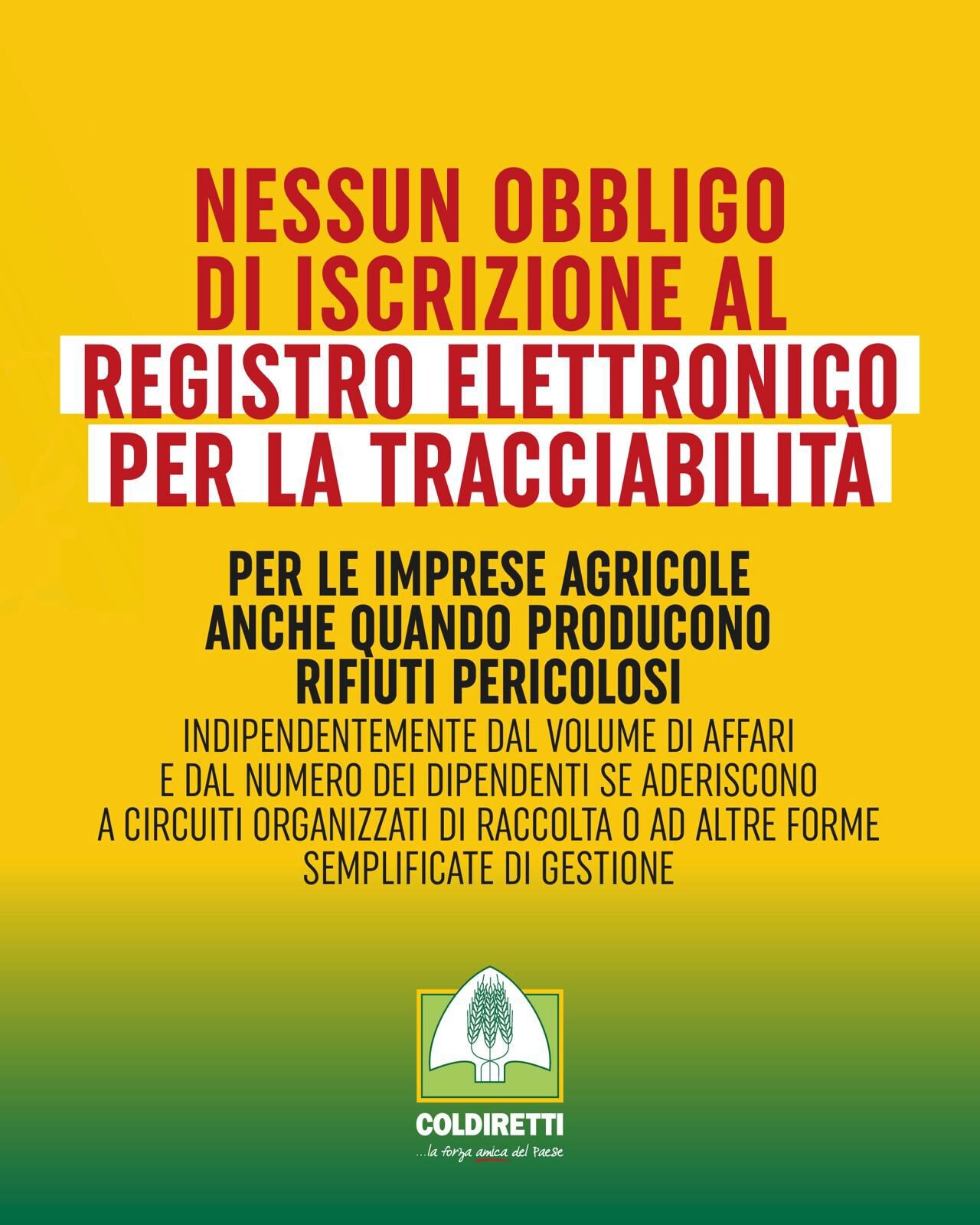 images Rifiuti agricoli, regole più semplici: al via sistemi alternativi di tracciabilità e stop all'obbligo di registro telematico