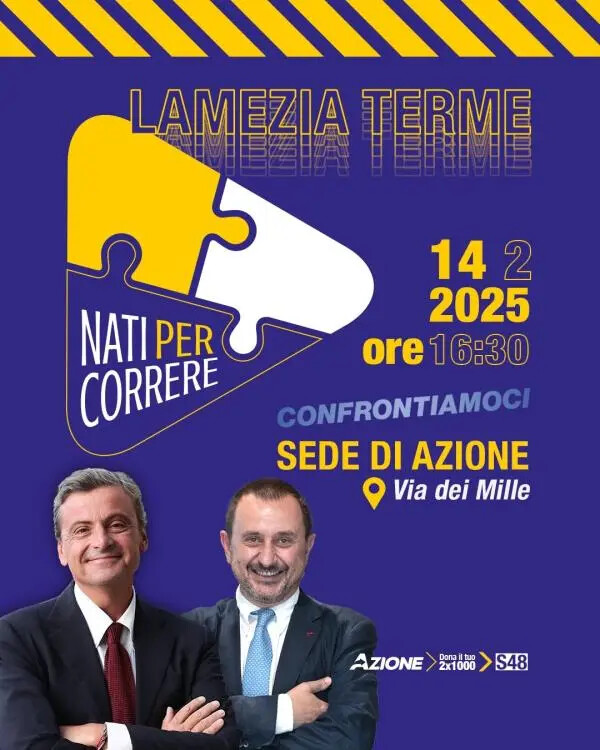 “Nati per correre” a Lamezia Terme arriva Carlo Calenda images “Nati per correre” a Lamezia Terme arriva Carlo Calenda