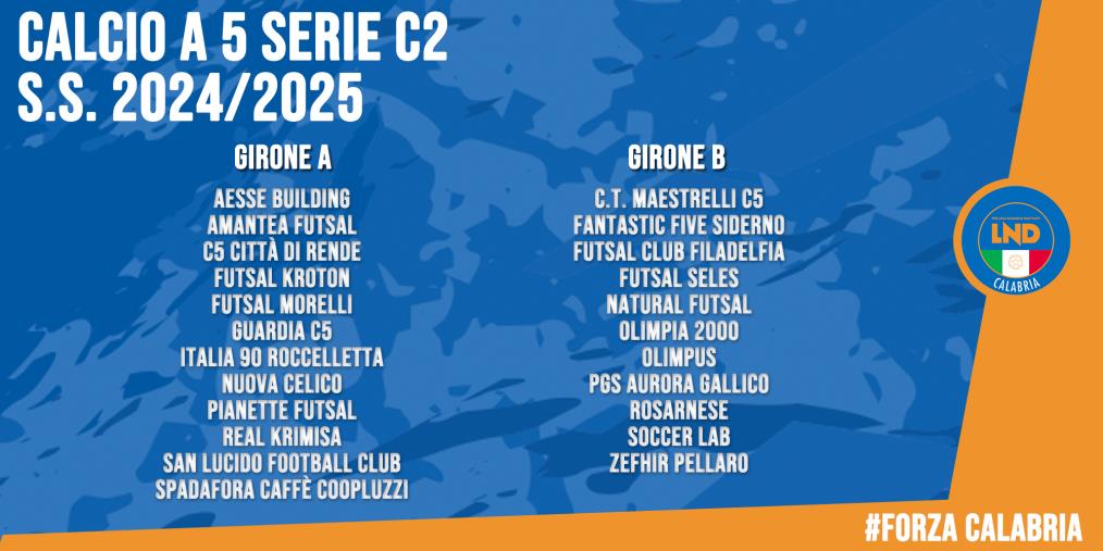 Calcio a 5 Serie C2, ufficializzati organico e gironi images Calcio a 5 Serie C2, ufficializzati organico e gironi