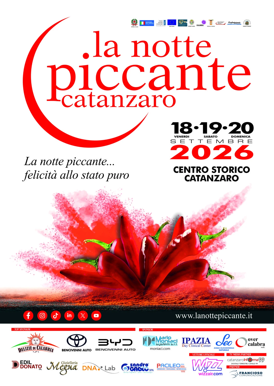 Arriva "La Notte Piccante", l’attesissimo evento identitario di Catanzaro