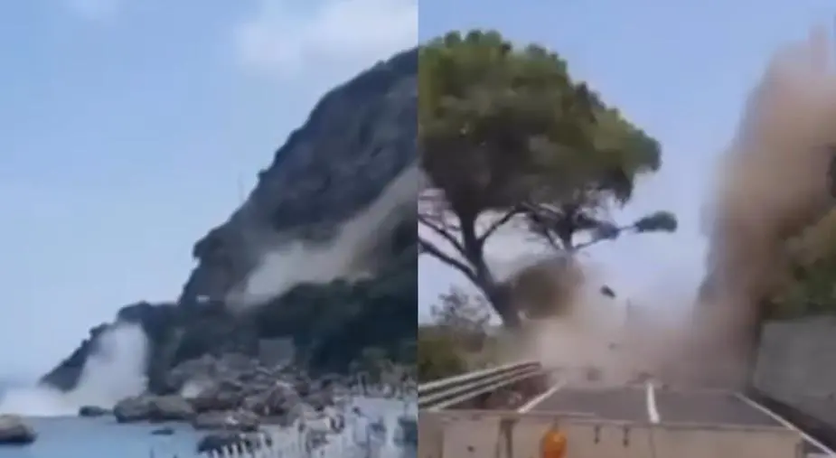 Tragedia sfiorata a Scilla: crolla un costone di roccia sulla costa calabrese (VIDEO) images Tragedia sfiorata a Scilla: crolla un costone di roccia sulla costa calabrese (VIDEO)