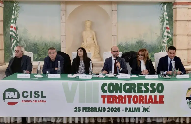 images VIII Congresso FAI CISL Reggio Calabria, Giuseppe Mesiano eletto Segretario Generale