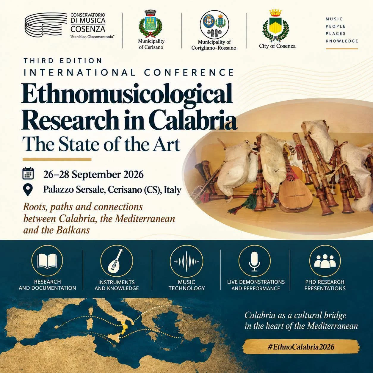 A Cerisano la terza edizione del Convegno internazionale di etnomusicologia