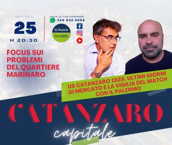 Catanzaro Capitale: i giallorossi fra mercato e Palermo e i nodi del quartiere Lido (DIRETTA DALLE 21) images Catanzaro Capitale: i giallorossi fra mercato e Palermo e i nodi del quartiere Lido (DIRETTA DALLE 21)