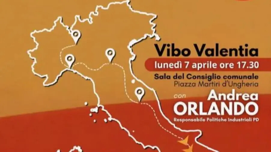 images Pd, l'ex ministro Andrea Orlando farà tappa in Calabria lunedì 7 aprile 