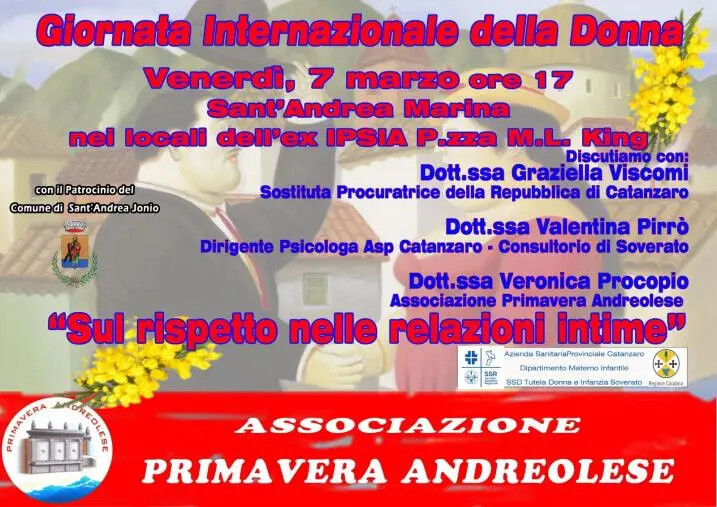 images Giornata Internazionale delle donne, a Sant’Andrea l’iniziativa con gli esperti&nbsp;