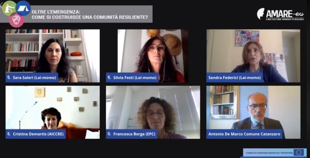 images Progetto Amare-Eu. Catanzaro "città pilota" sulle esperienze di resilienza urbana
