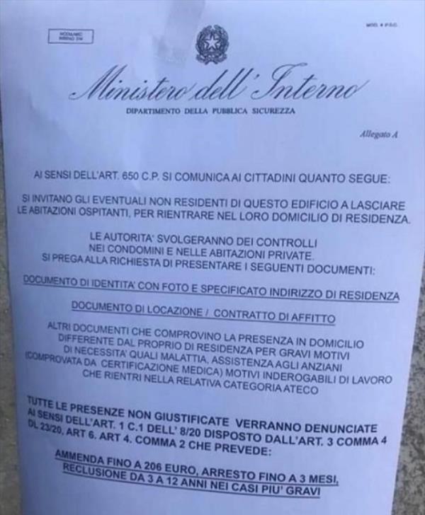 Coronavirus. Falsi annunci di controlli di polizia nei condomini: è una truffa images Coronavirus. Falsi annunci di controlli di polizia nei condomini: è una truffa