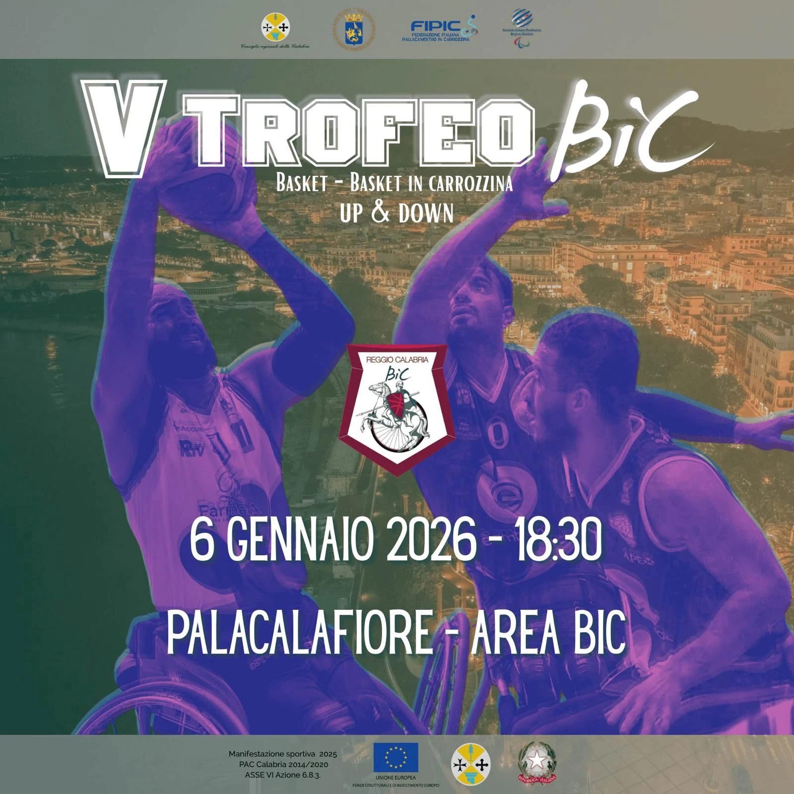 Reggio Calabria, il 6 gennaio al Palacalafiore torna il Trofeo BIC: sport, aggregazione e cultura alla V edizione

