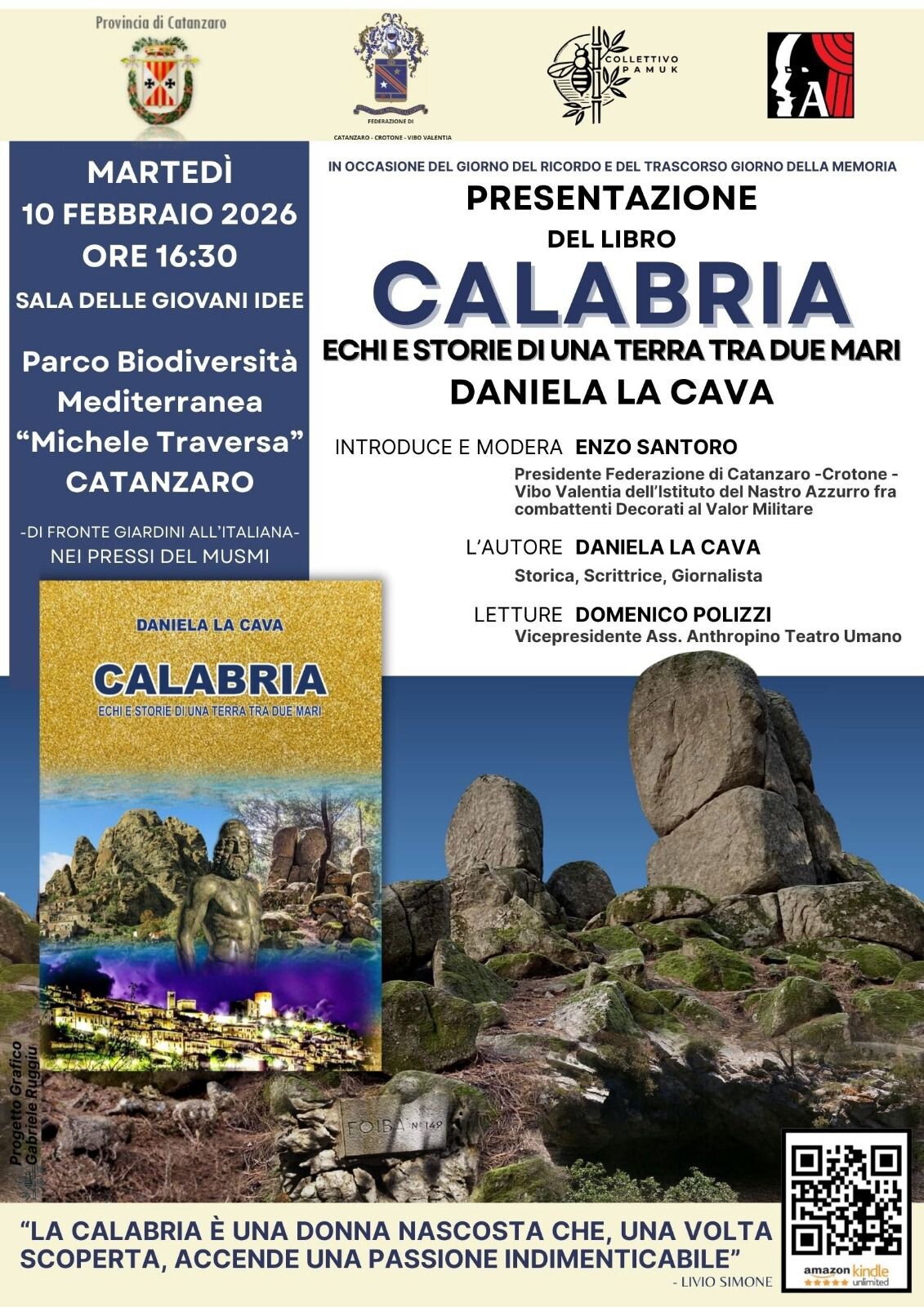 images Catanzaro, martedì la presentazione del libro “Calabria: echi e storie di una terra tra due mari”