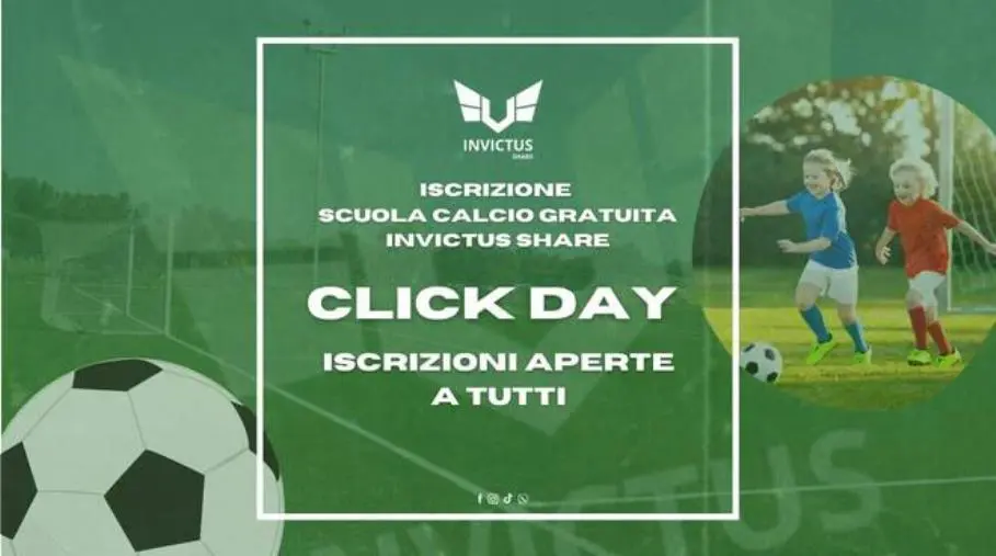 Aperto fino a questa sera il Click Day per la Scuola Calcio Gratuita Invictus Share a Simeri Mare images Aperto fino a questa sera il Click Day per la Scuola Calcio Gratuita Invictus Share a Simeri Mare