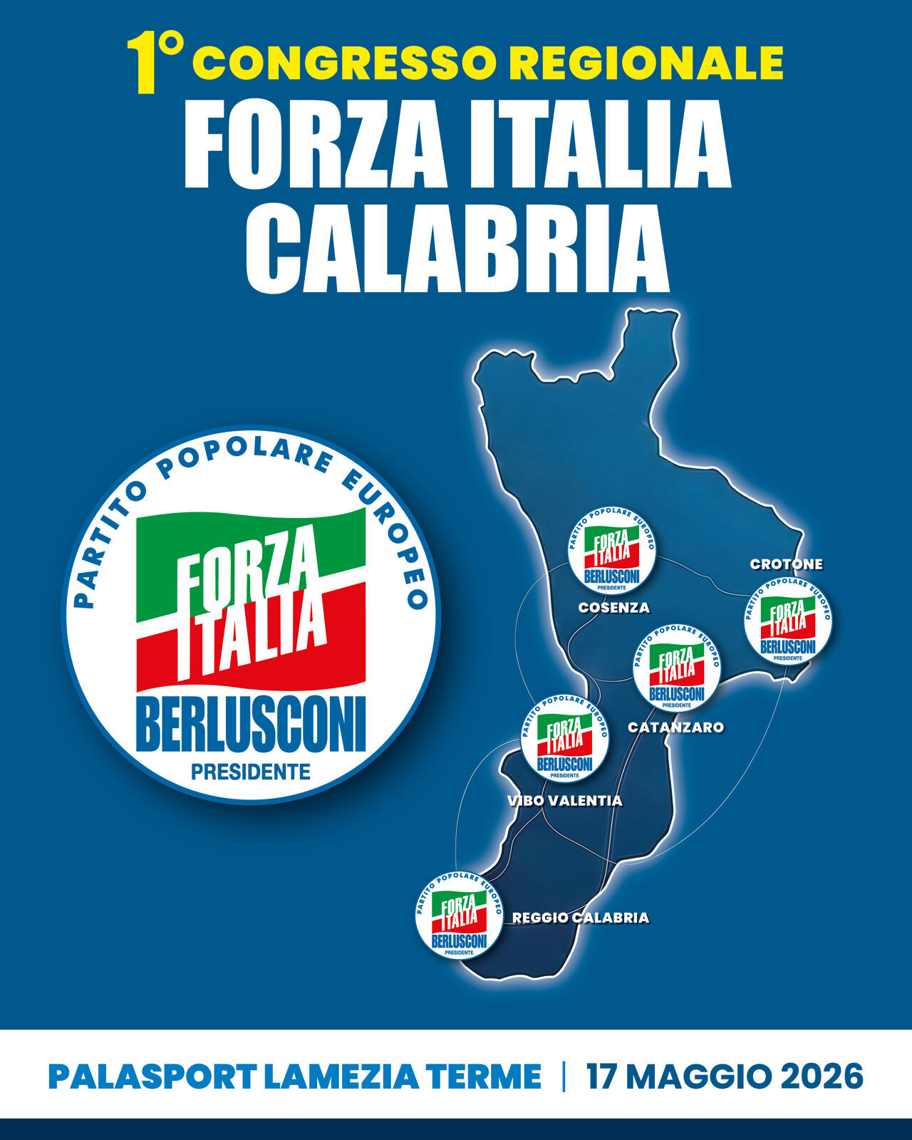 images Lamezia,  tutto pronto per il primo Congresso regionale di Forza Italia  