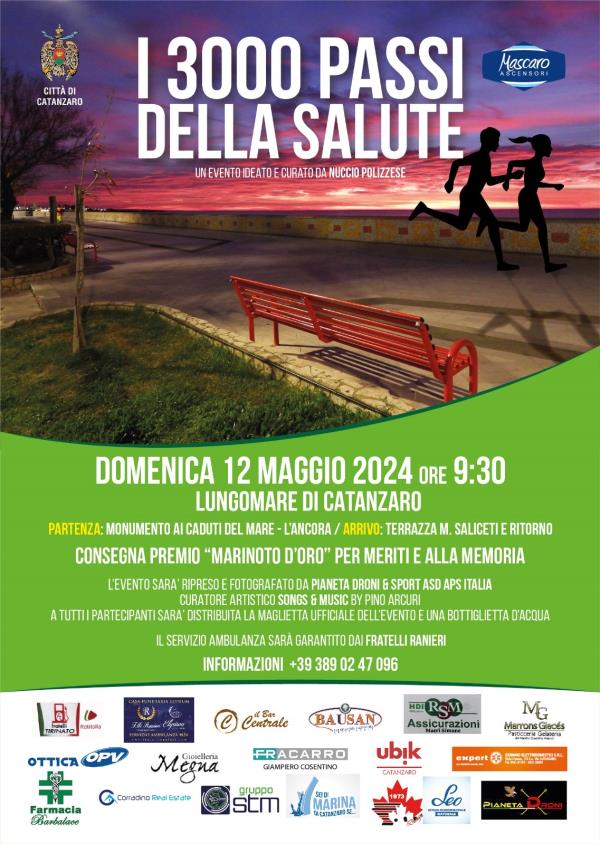 “I 3000 passi per la salute” a Catanzaro, Iemma: “Occasione per promuovere uno stile di vita sano” images “I 3000 passi per la salute” a Catanzaro, Iemma: “Occasione per promuovere uno stile di vita sano”