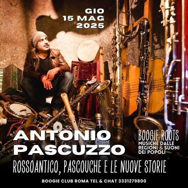 images Antonio Pascuzzo in concerto il 15 maggio a Roma per la rassegna “Boogie Roots”