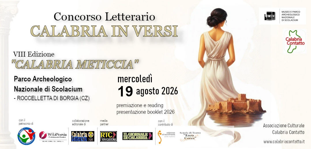 Concorso letterario "Calabria in Versi 2026", fino al 30 giugno il voto popolare sulla decina finalista