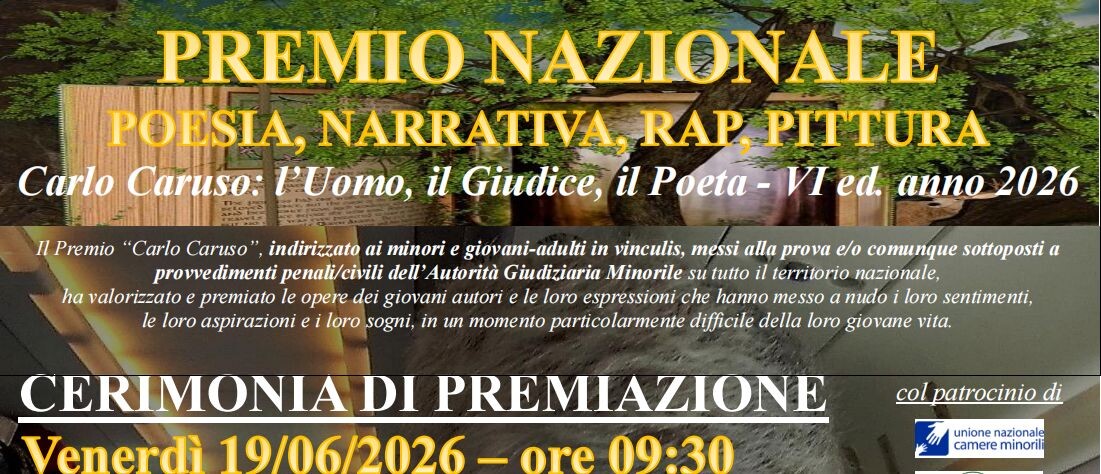images L’Associazione “Carlo Caruso aps” premia i giovani ristretti di tutta Italia: cerimonia a Catanzaro