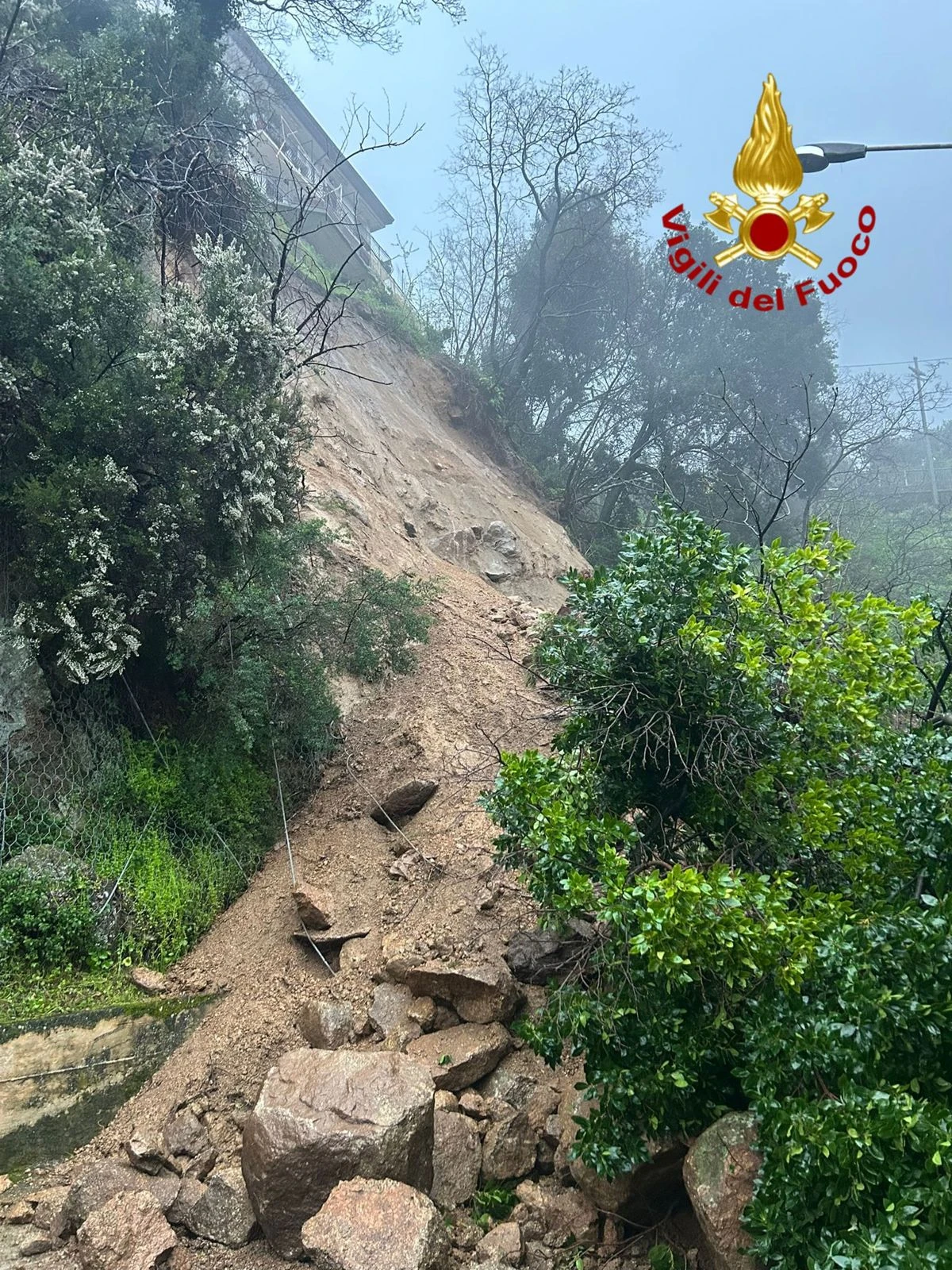 Maltempo, frana a Mesoraca: evacuate alcune abitazioni