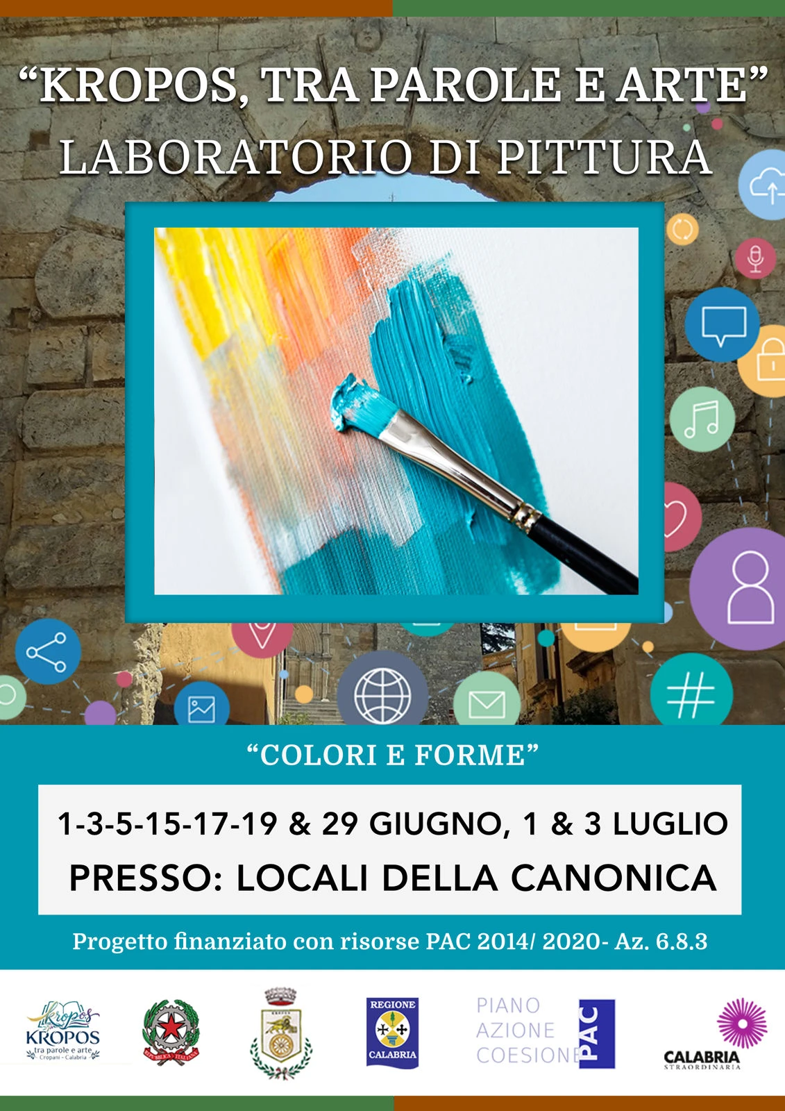 Cropani, al via il laboratorio di pittura del Maestro Iervasi nell'ambito del progetto "Kropos tra Parole e Arte"