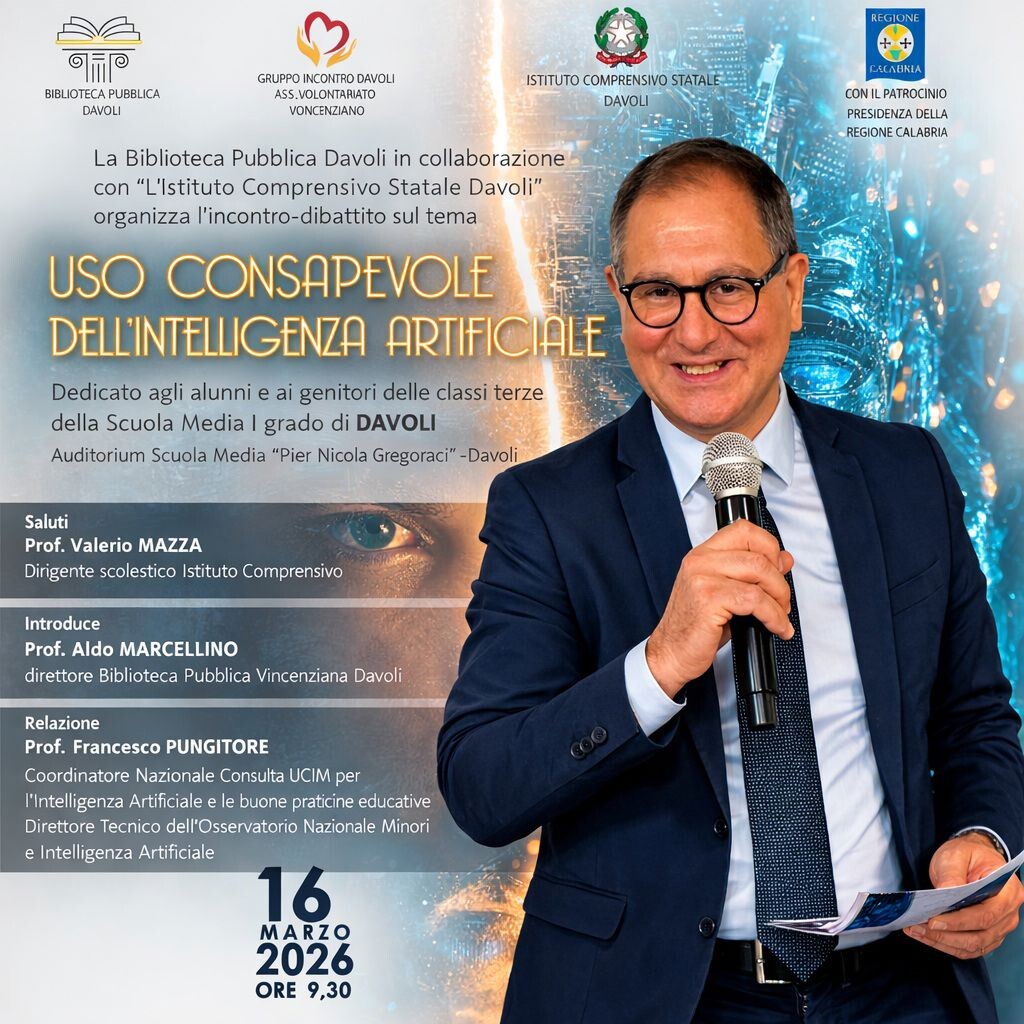 images "Capire l’IA", a Davoli un incontro per studenti e famiglie