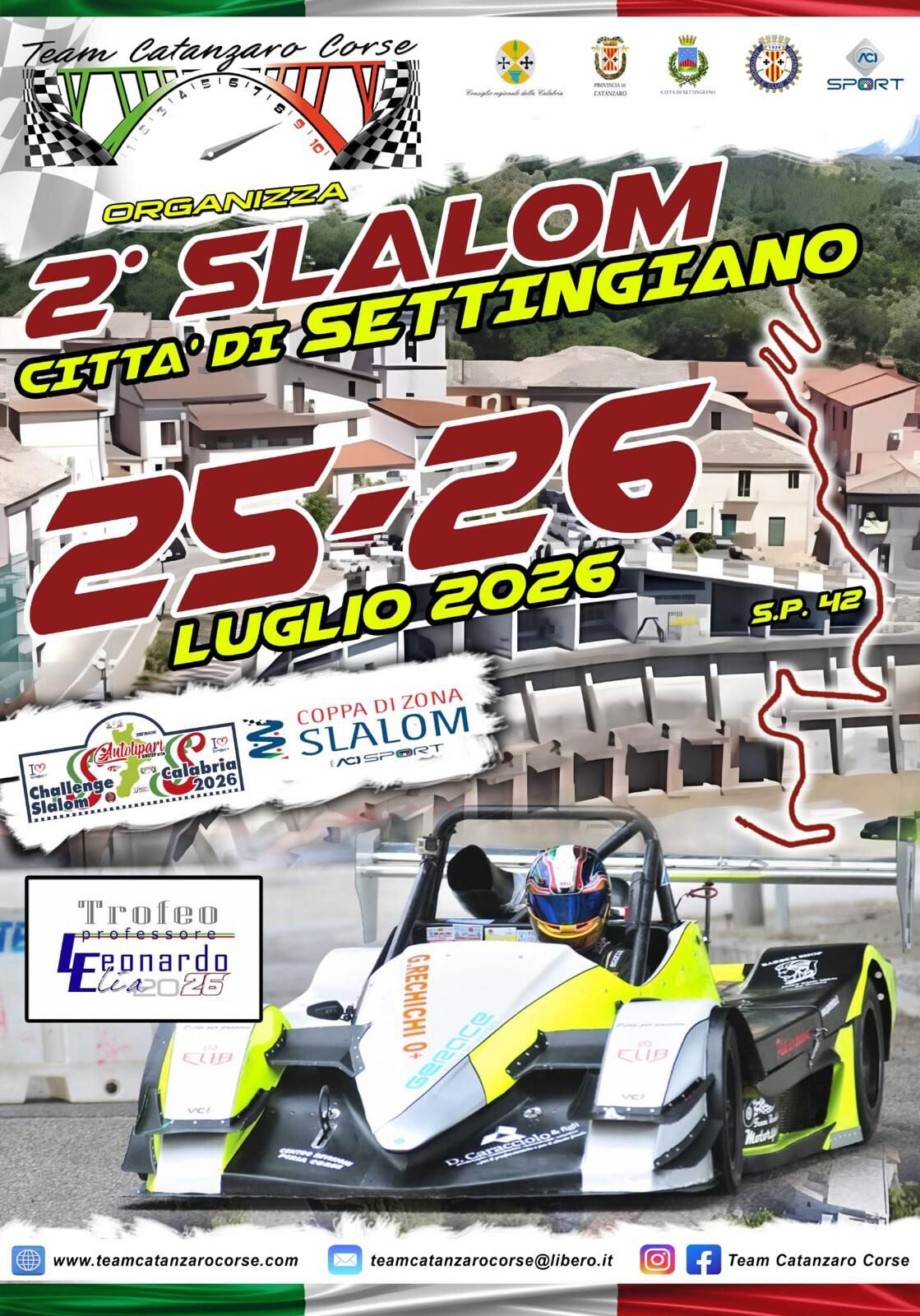 Settingiano si prepara ad accendere i motori: il 25 e 26 luglio torna lo Slalom valido per Coppa Italia di Zona e Challenge Calabria images Settingiano si prepara ad accendere i motori: il 25 e 26 luglio torna lo Slalom valido per Coppa Italia di Zona e Challenge Calabria