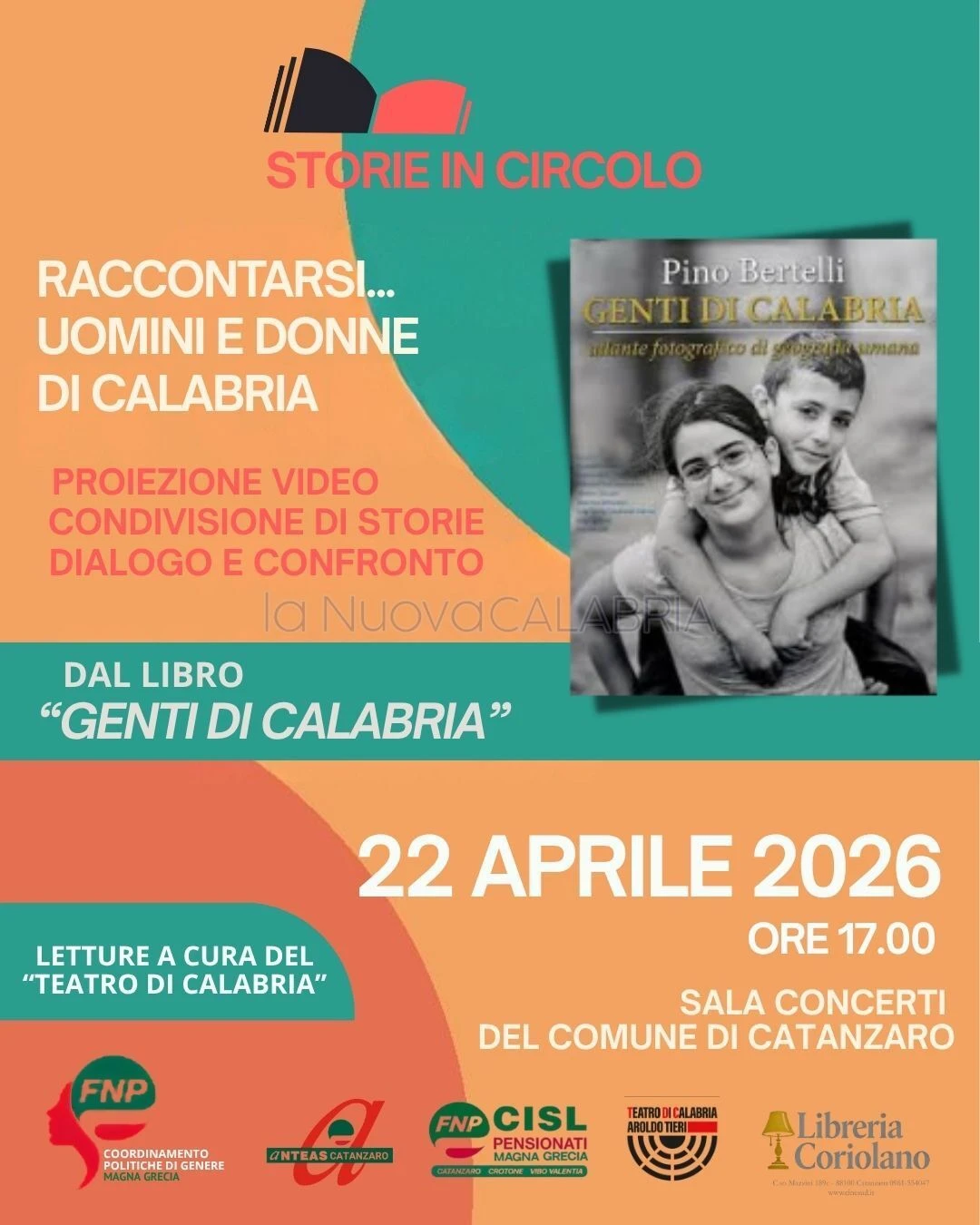 Storie in circolo, domani al Comune di Catanzaro la presentazione del libro “Genti di Calabria”