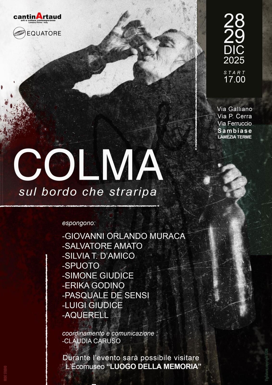 images Il centro storico di Sambiase ospita la mostra gratuita "Colma", un omaggio alla visione collettiva