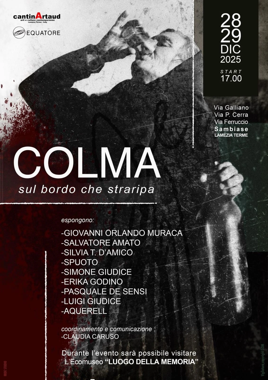 Il centro storico di Sambiase ospita la mostra gratuita "Colma", un omaggio alla visione collettiva